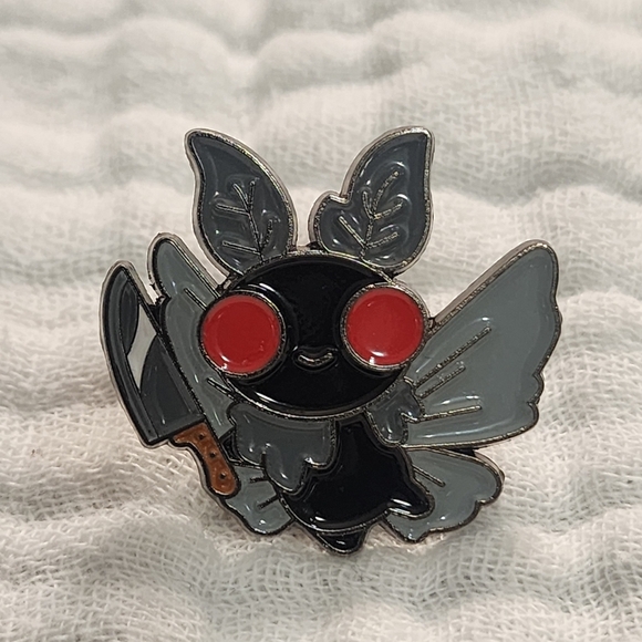 Jewelry - 3 for $15/ 5 for $20 Pin- Mothman With Knife